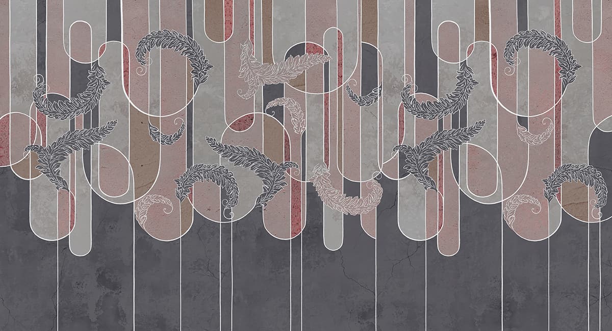 Stylish Decorative Pattern Contemporary Wallpaper pattern detail