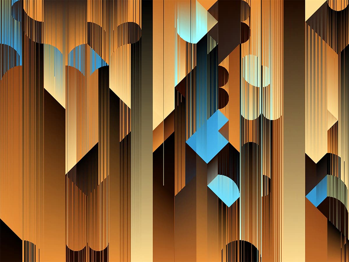 Colorful Lines and Shapes Abstract Pattern wallpaper pattern detail