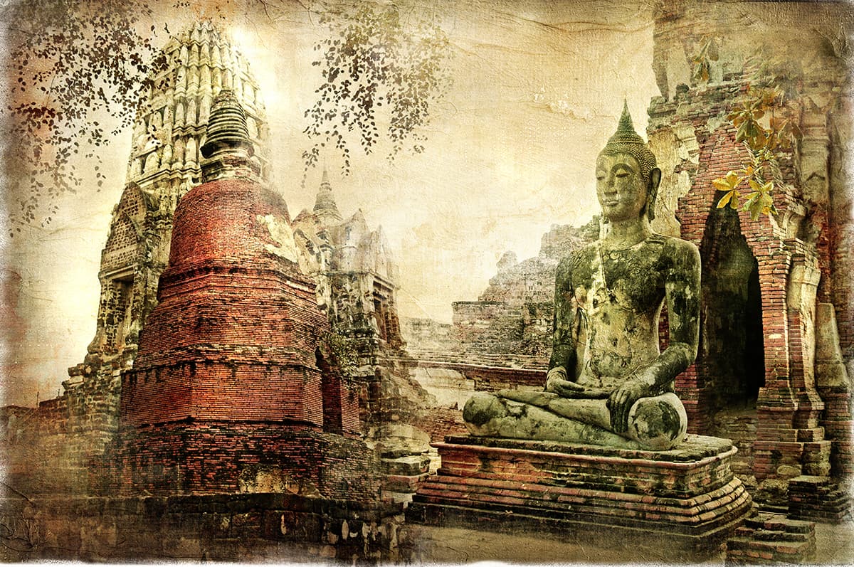 Beautiful Meditation Inspired Wall Art wallpaper pattern detail