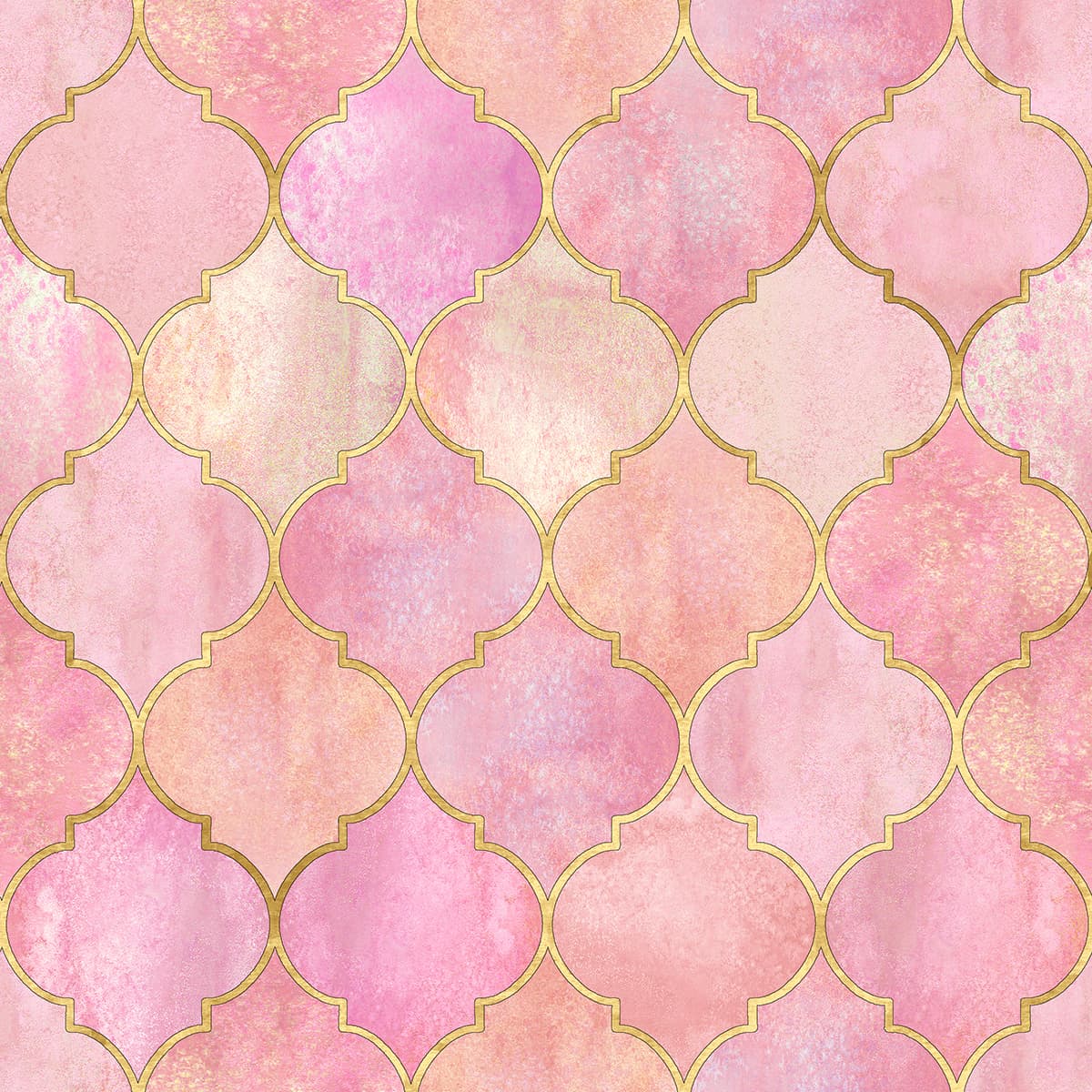 Stylish Pink Gold Pattern for Luxury Home Decor Wallpaper pattern detail
