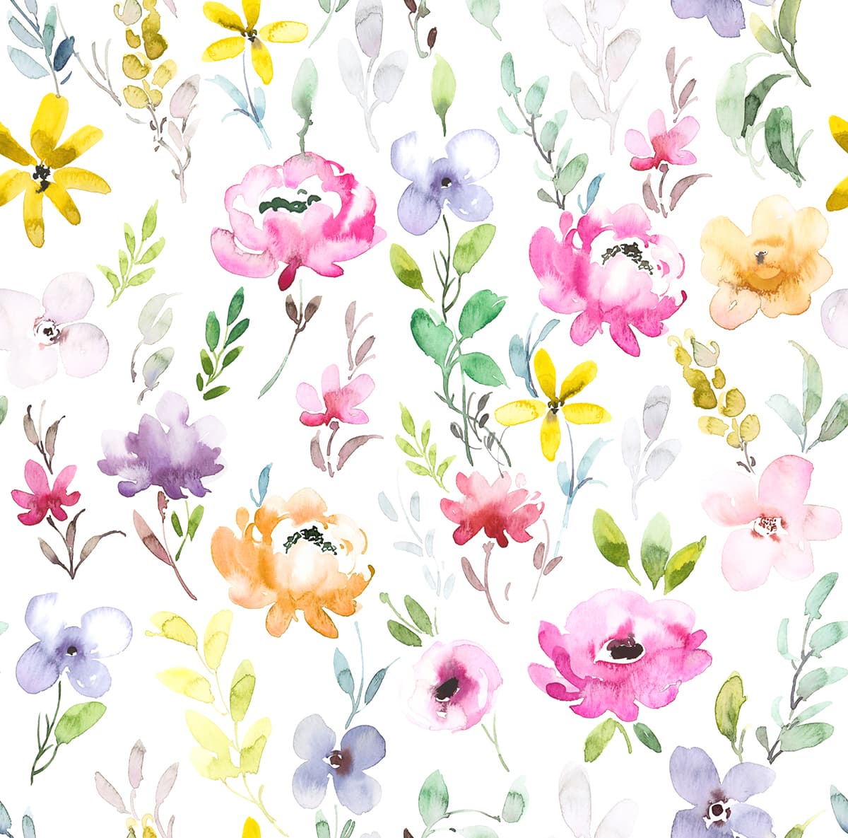 Elegant Floral Leaves Pattern Design for Walls wallpaper pattern detail