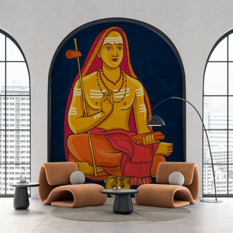 Adi Shankaracharya Wallpaper shown in a room
