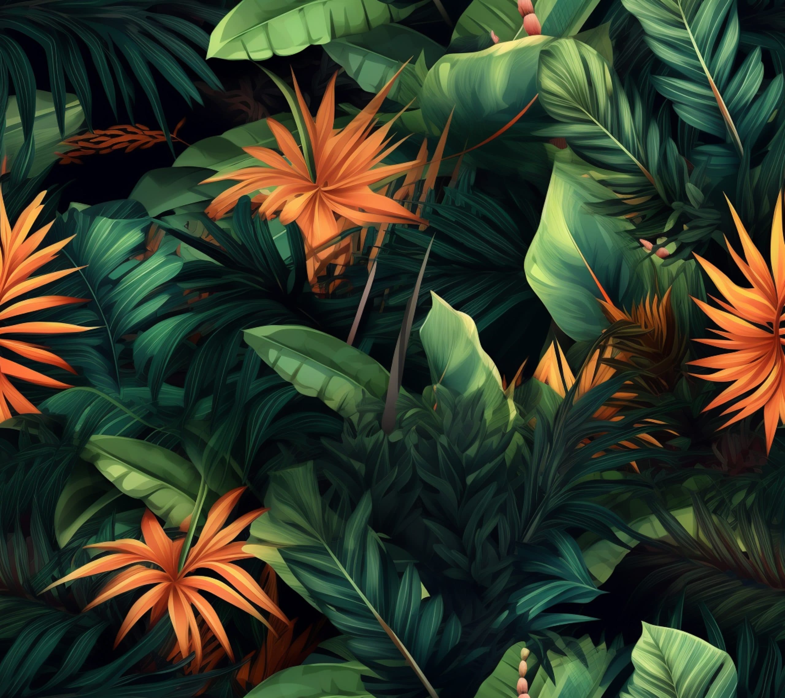 Dark Green Wallpaper for walls pattern detail