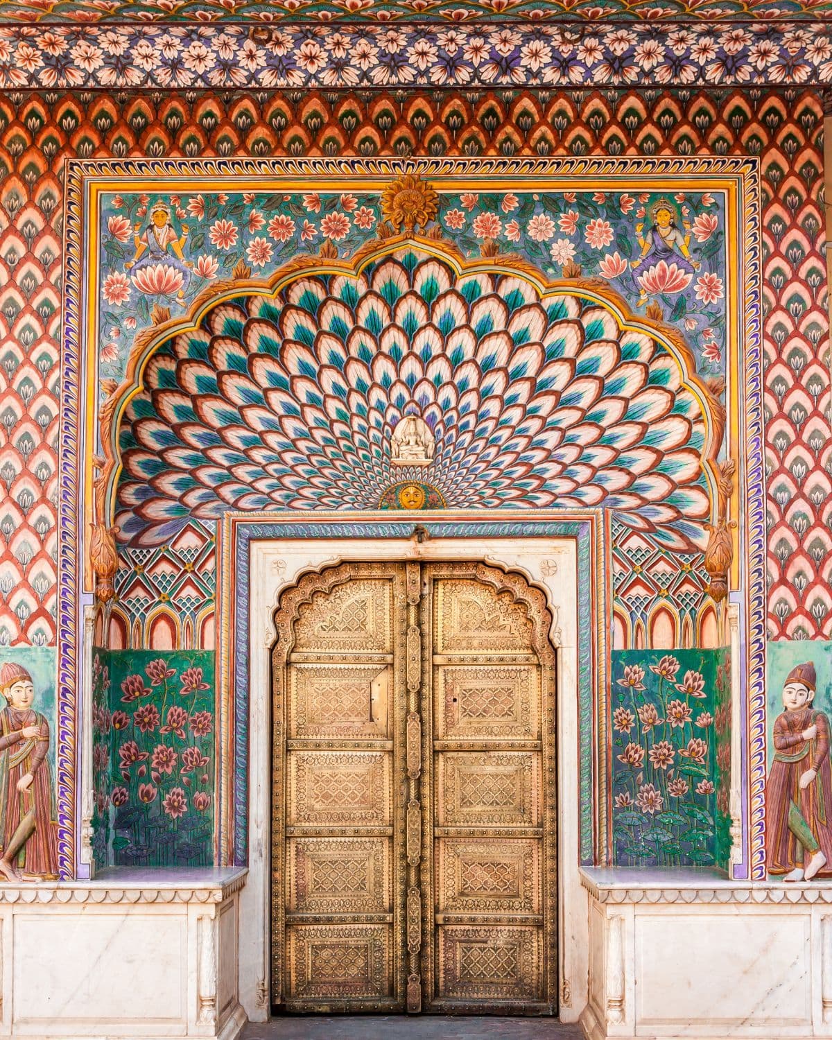 Lotus Gate Jaipur Wallpaper for Wall pattern detail