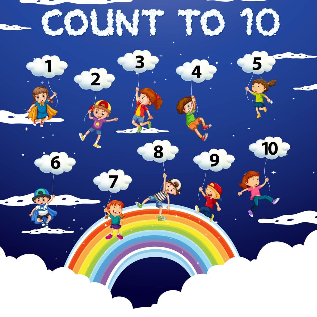Child-Friendly Number Series Design for Playroom Walls Wallpaper pattern detail