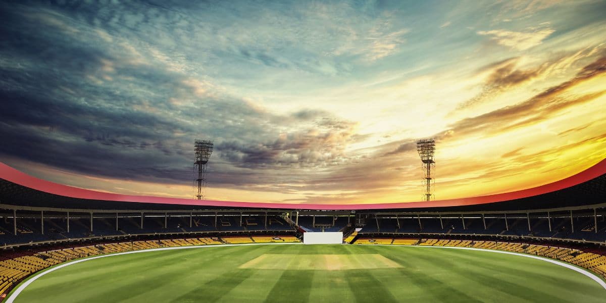 Beautiful Cricket Stadium Wallpaper Mural pattern detail