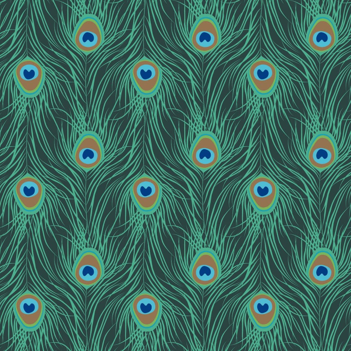 Relaxed Feather Pattern for Elegant Yet Calm Walls Wallpaper pattern detail