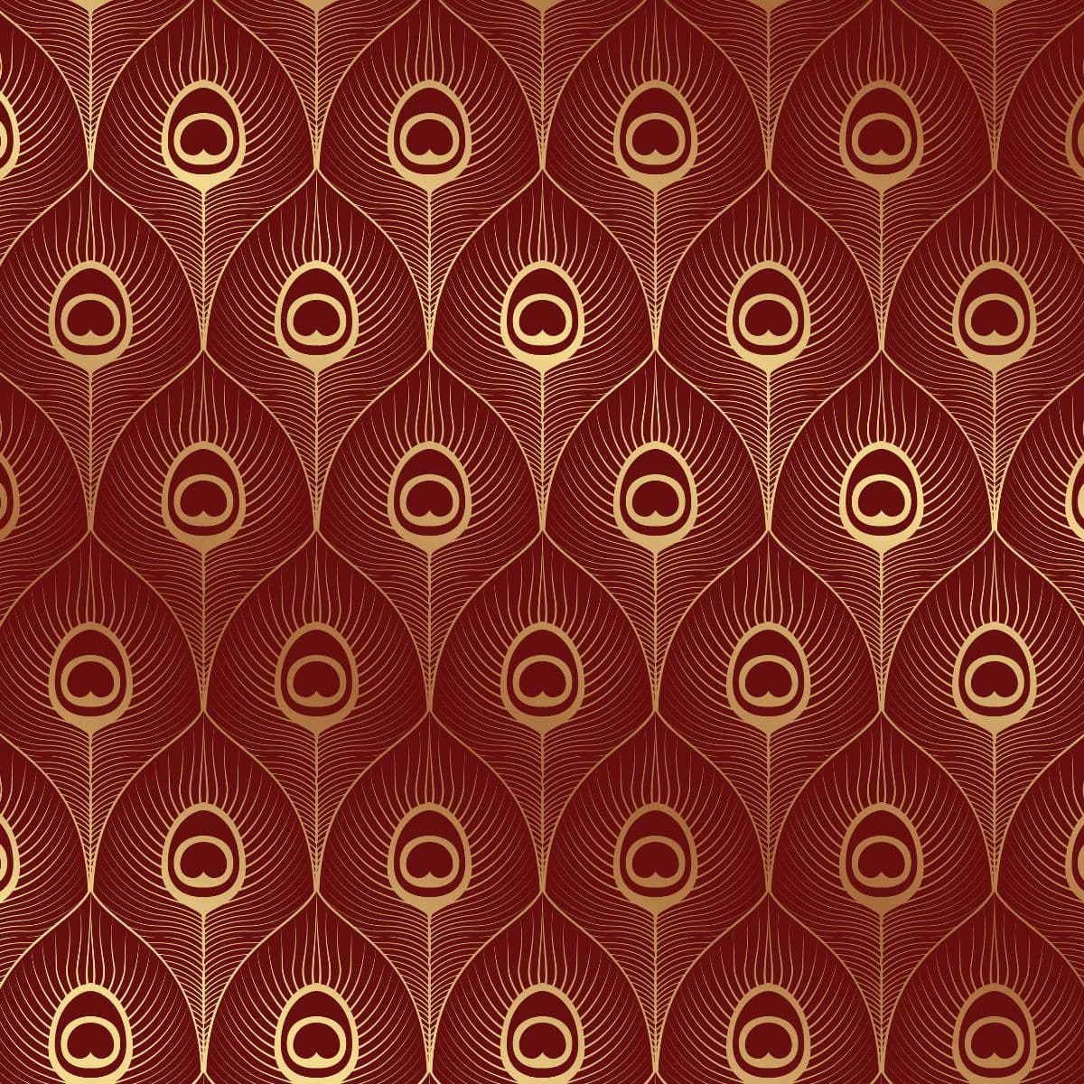 Premium Mor Pankh Natural Style Wallpaper pattern detail