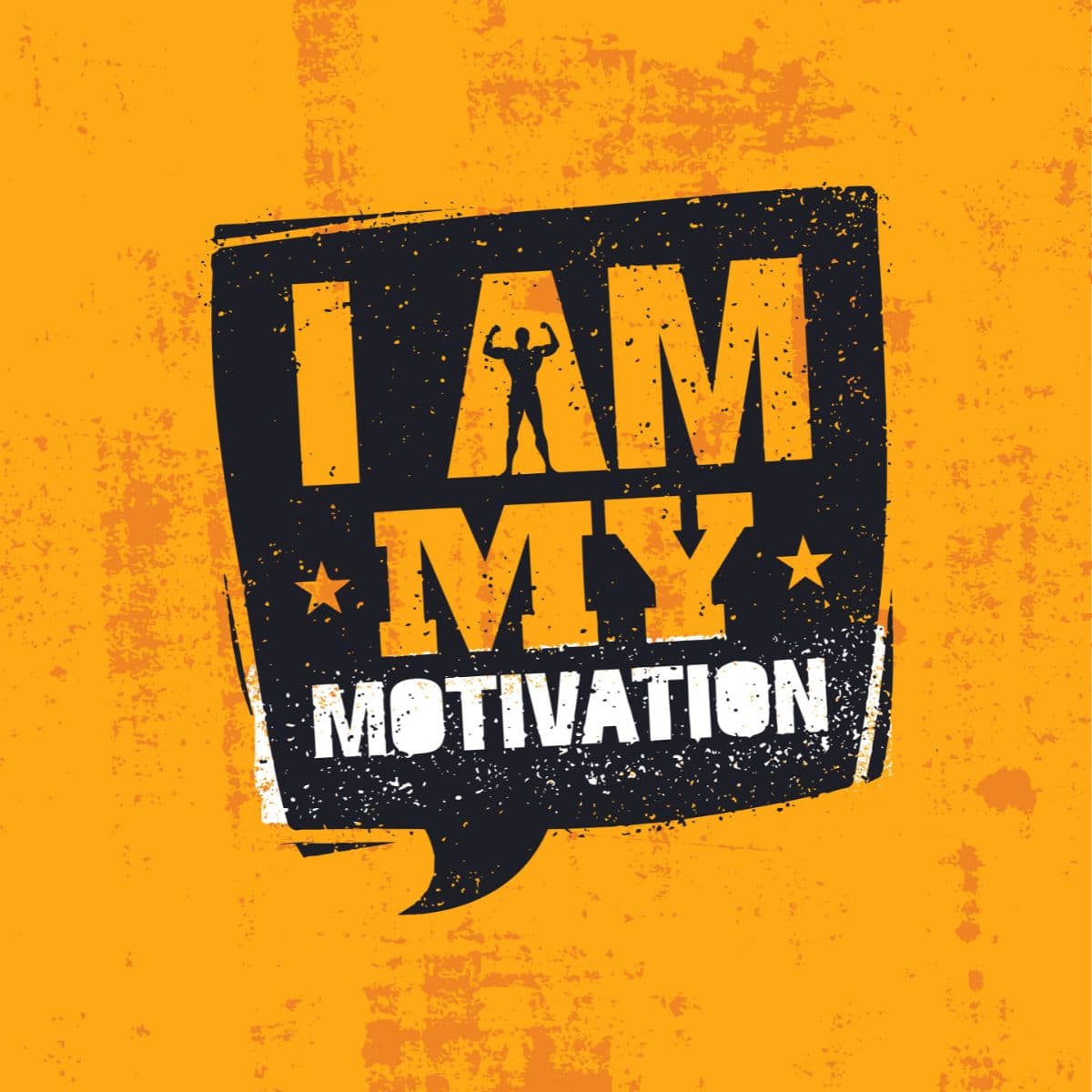 I Am My Motivation Inspirational Gym Quote Wallpaper pattern detail