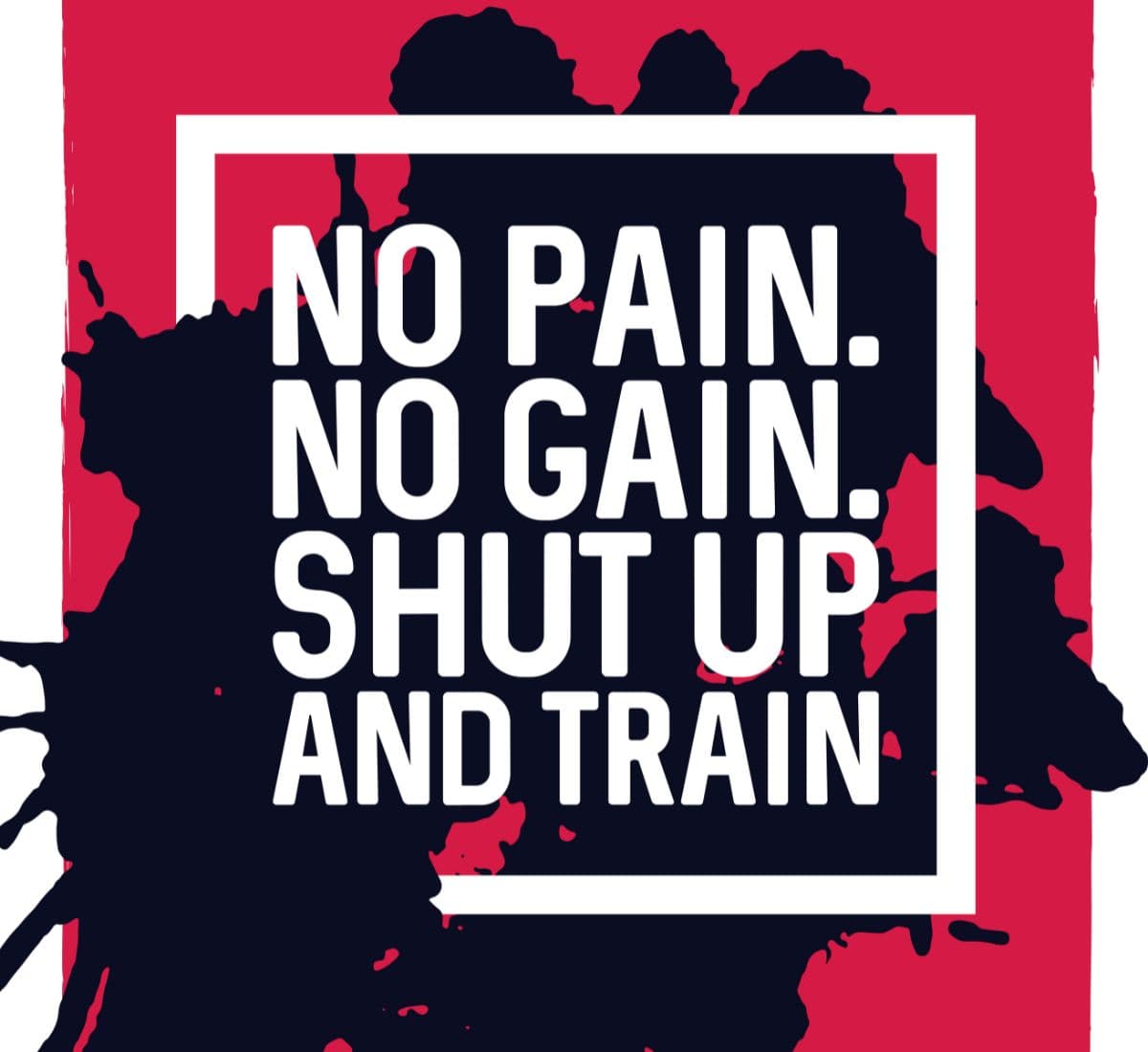 No Pain No Gain Gym Motivation Quote Wallpaper pattern detail