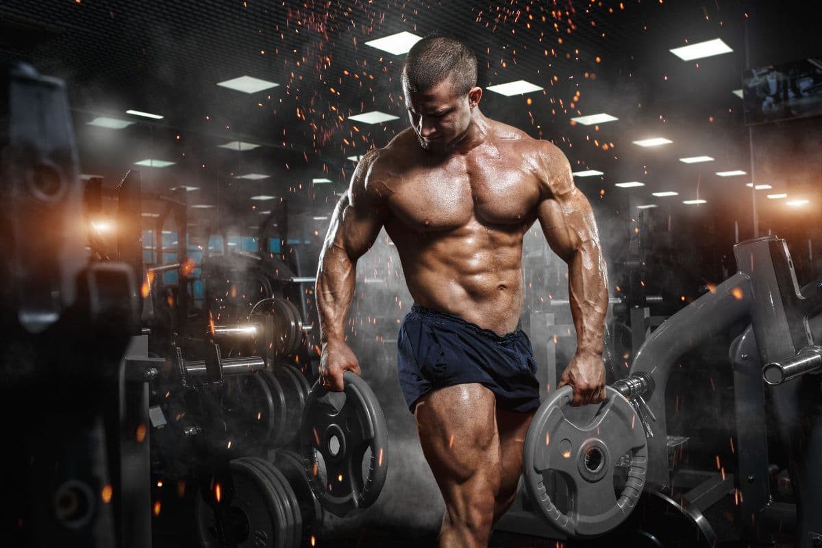 Heavy Lifting Fitness Motivation Wall Design Wallpaper pattern detail