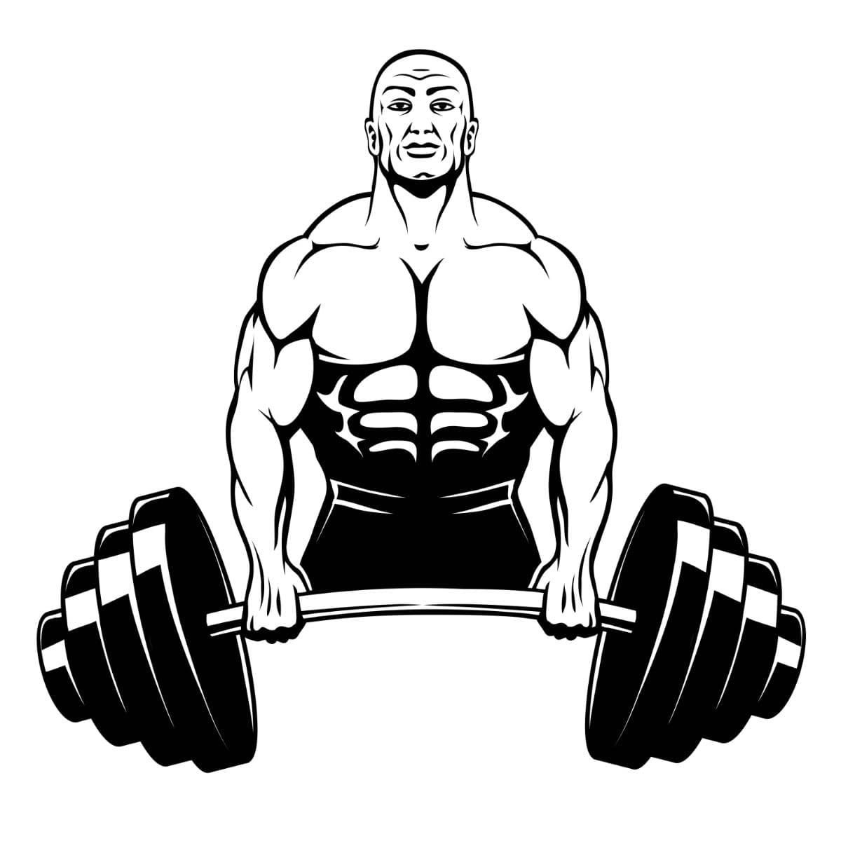 Heavy Weight Lifter Gym Strength Theme Wallpaper pattern detail