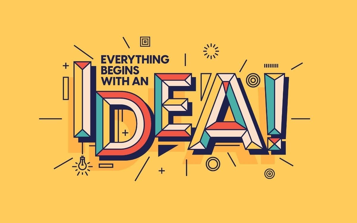 Everything Begins With An Idea, Wallpaper for Office Wall pattern detail