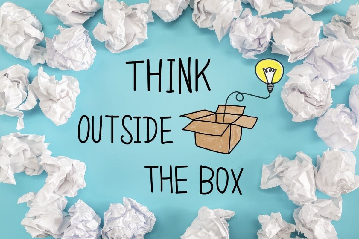 Think Outside The Box, Wallpaper for Office Wall pattern detail