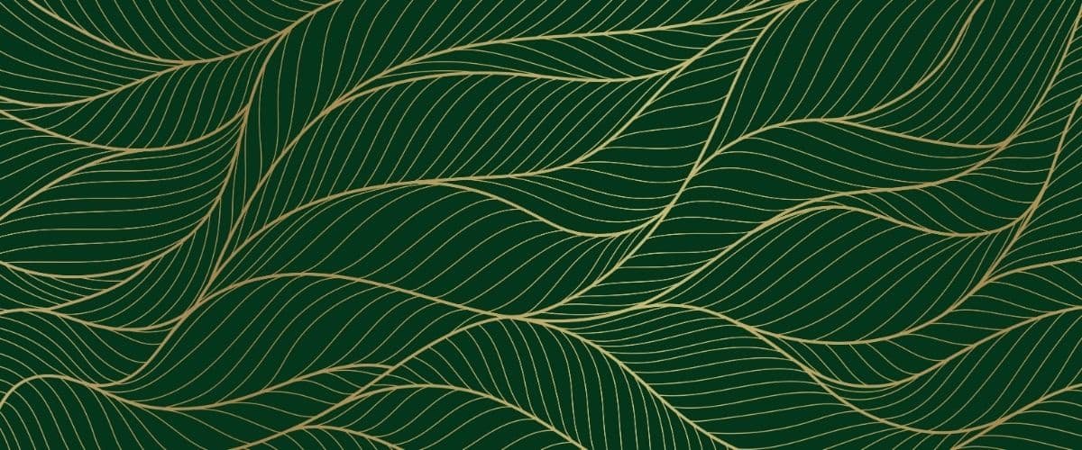 Luxury Golden Emerald Wallpaper for Walls pattern detail
