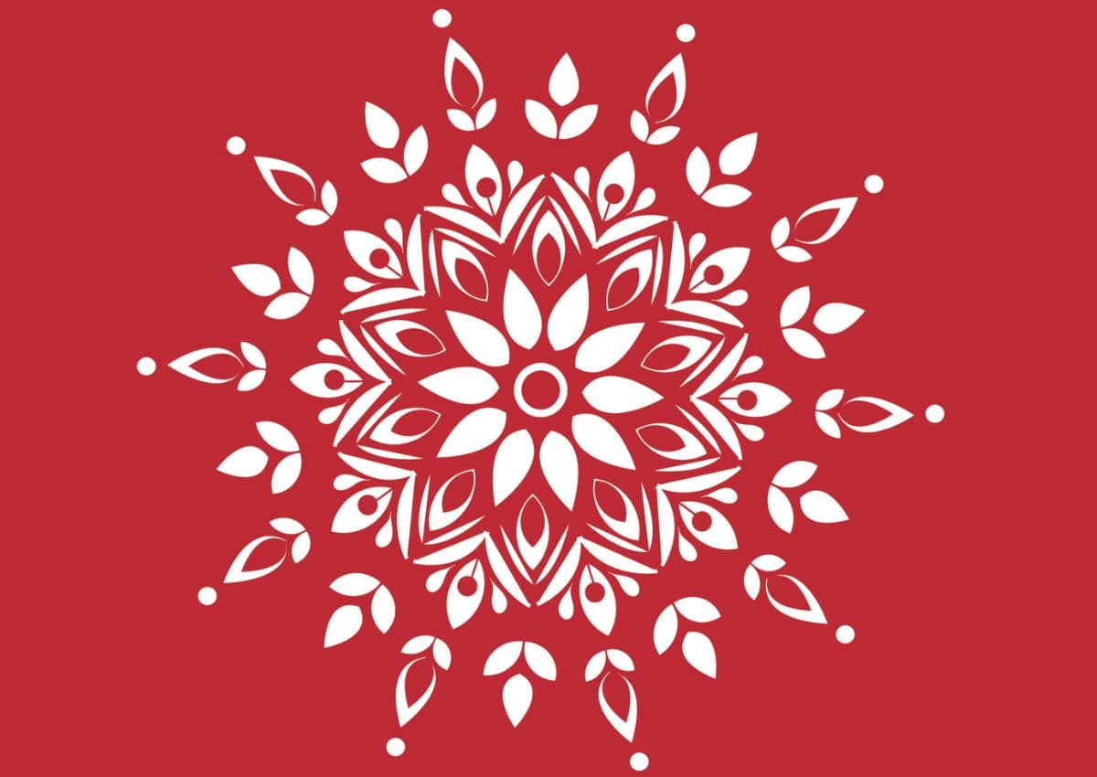 Indian Traditional Wallpaper for Pooja Room pattern detail