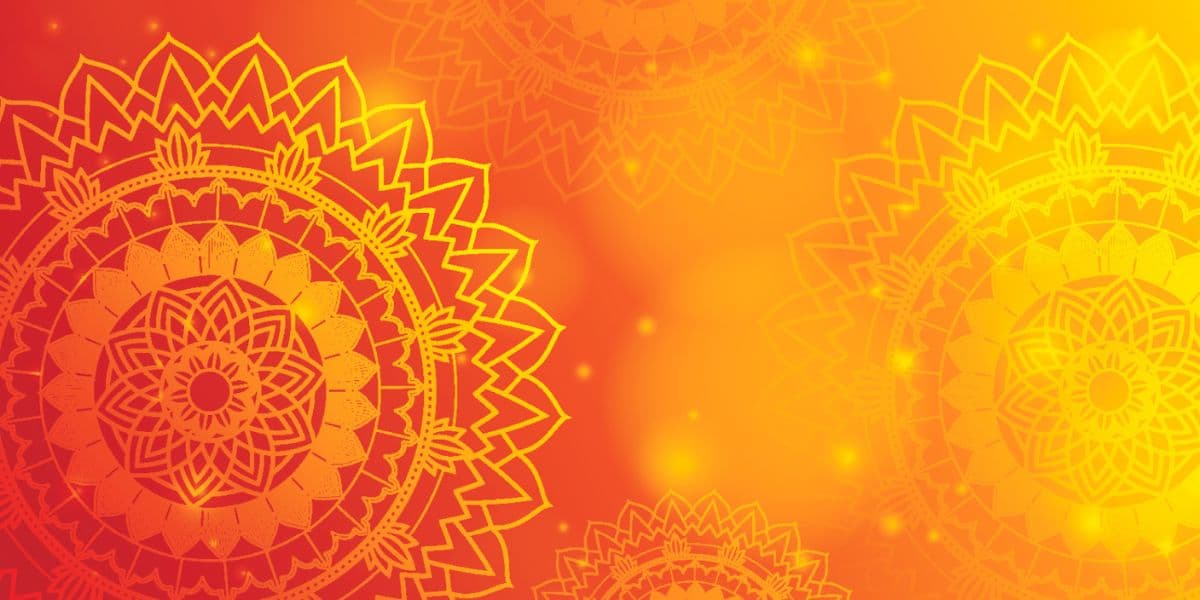 Mandala Pattern Wallpaper for Pooja Room pattern detail