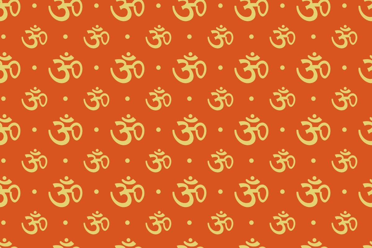 OM Pattern Wallpaper for Pooja Room pattern detail