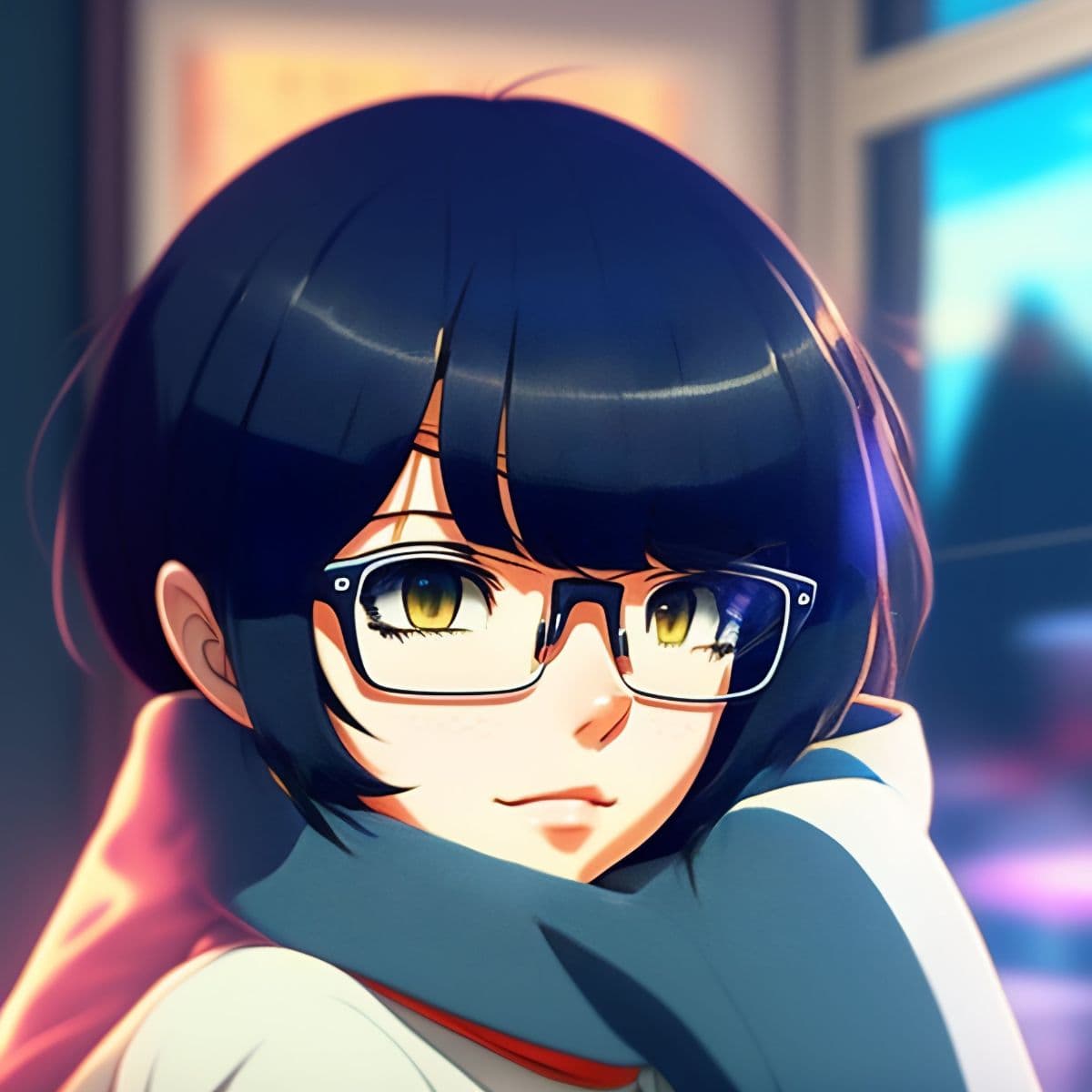Anime Girl Wallpaper Mural pattern detail