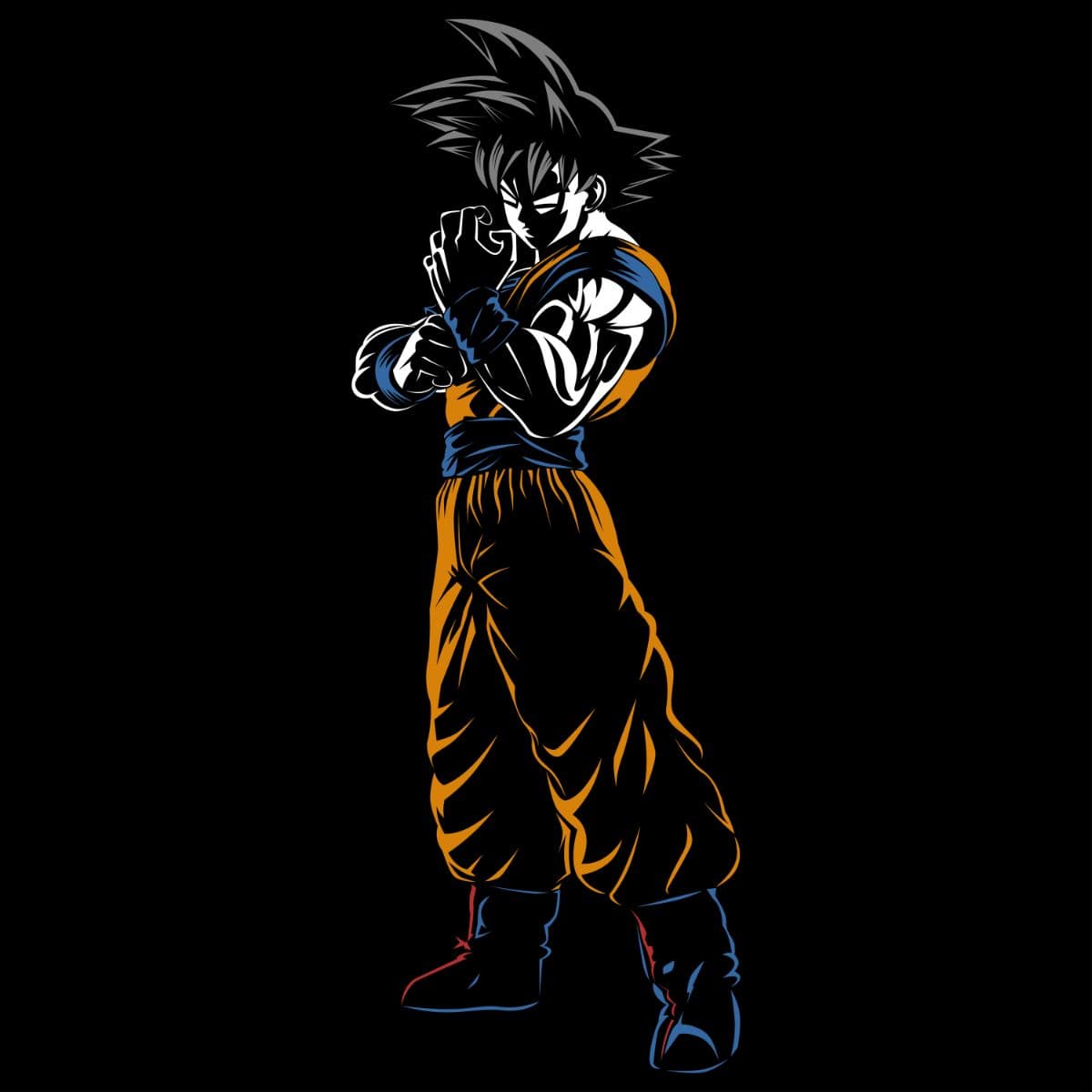 Goku Jump Force Wallpaper Mural pattern detail