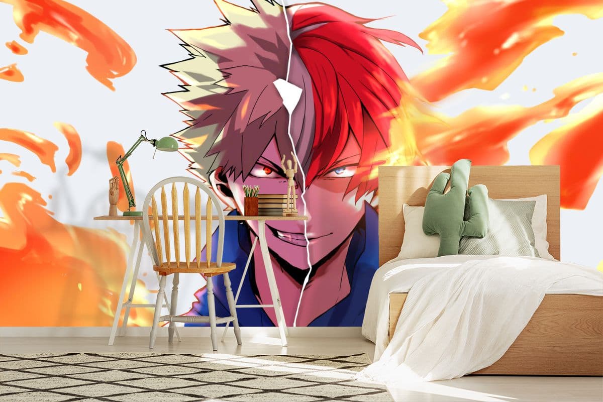 Katsuki Bokugou, Anime Wallpaper for Wall shown in a room