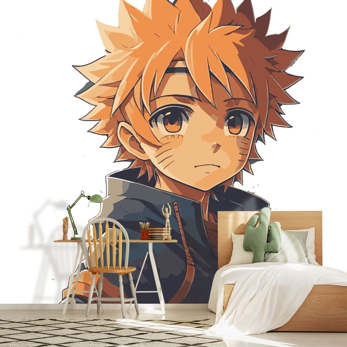 Naruto Wallpaper for Wall shown in a room