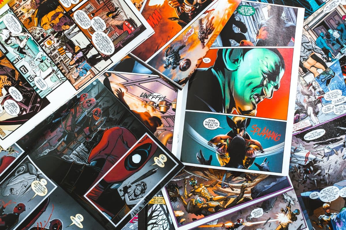 Comic Collage, Batman Wallpaper pattern detail
