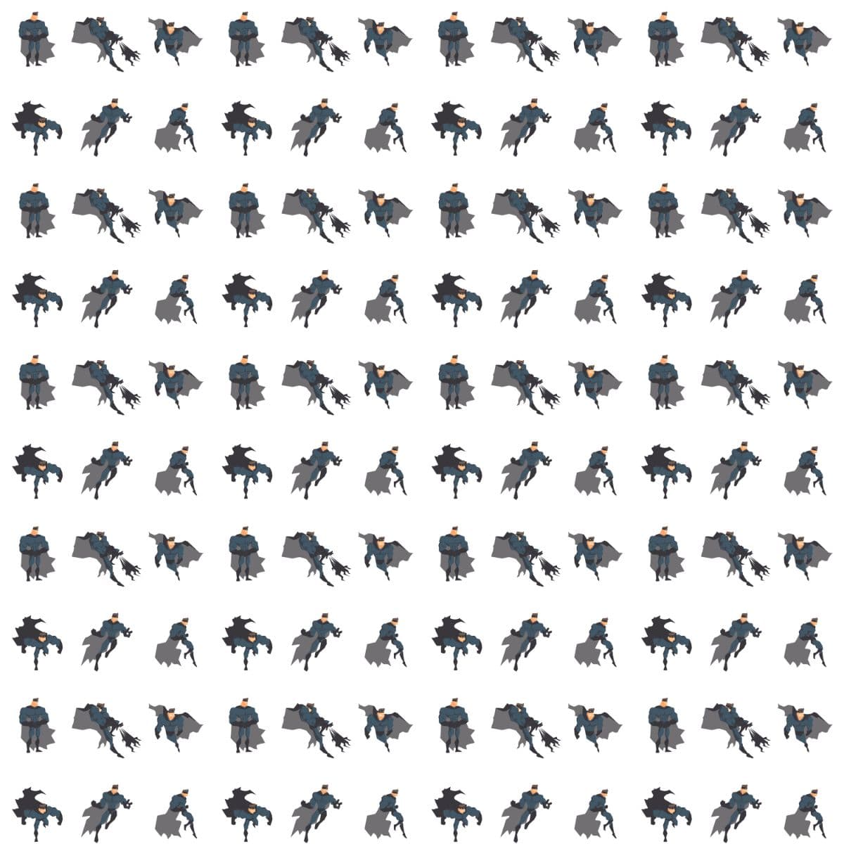 Batman Action Seamless, DC comic Wallpaper pattern detail