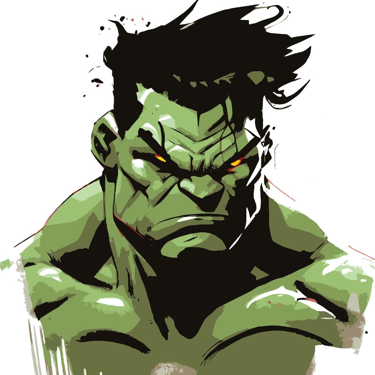 Angry Hulk Heroic Wall Makeover, Hulk Eyes pattern detail