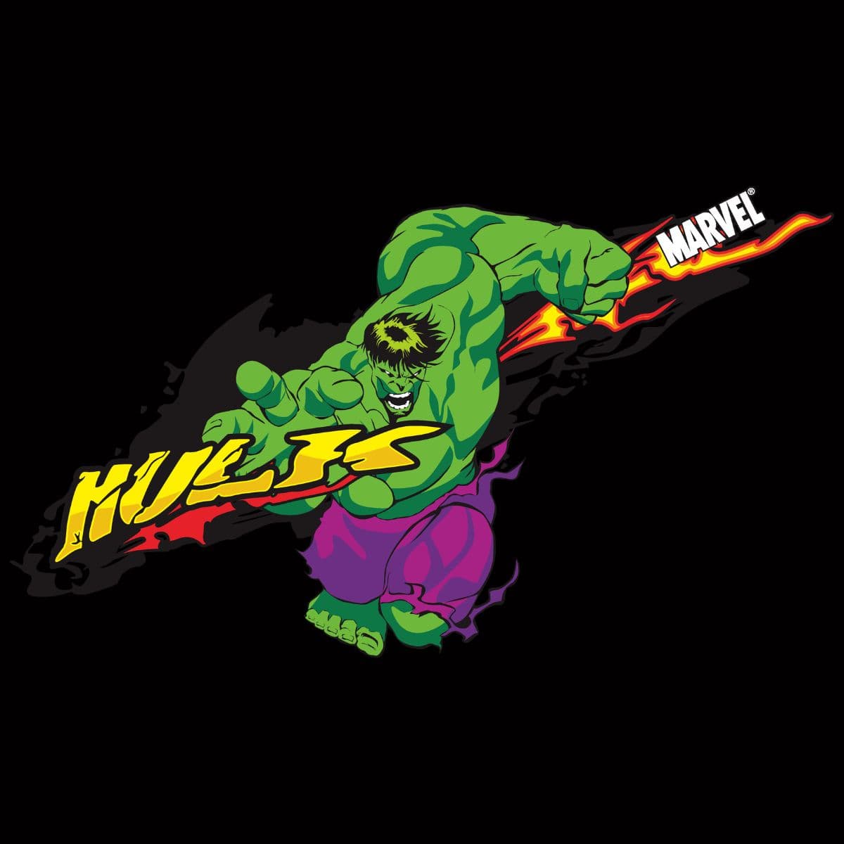 Hulk Rampage Ready Graphic Wall Mural Wallpaper pattern detail