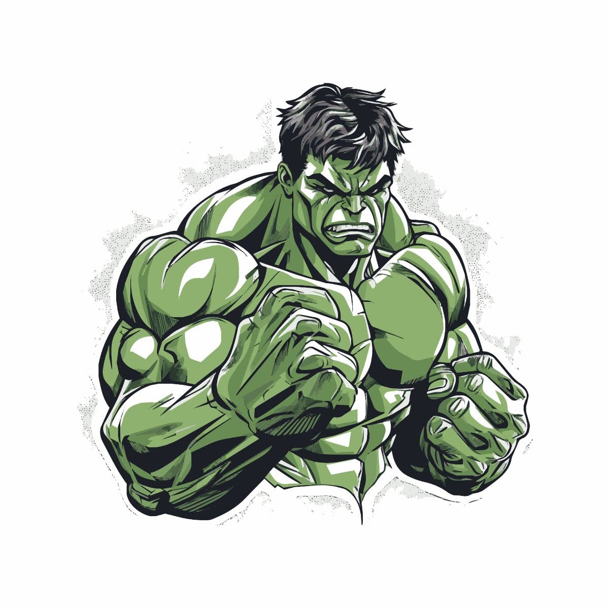 Premium Hulk Graphic Wall Mural Wallpaper pattern detail