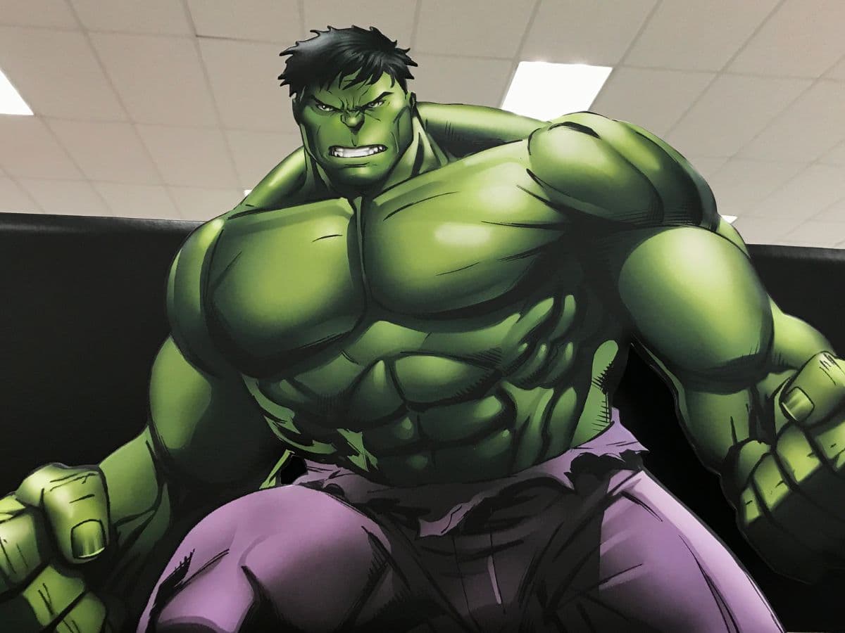 Hulk Punch Marvel Wallpaper for Walls pattern detail