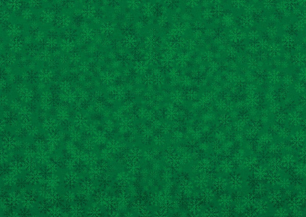 Green Snow Pattern Christmas Decor Wallpaper pattern detail