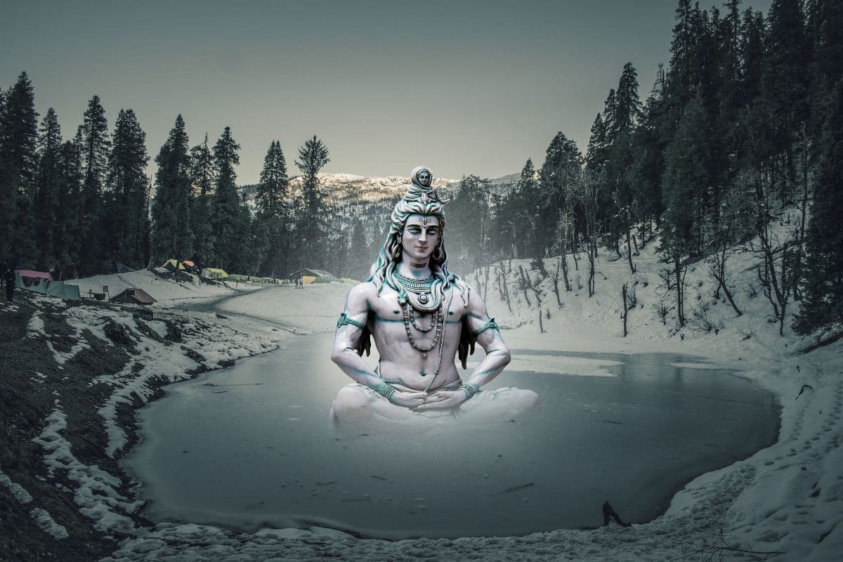 Bhagwan Shiva Meditation Wallpaper pattern detail