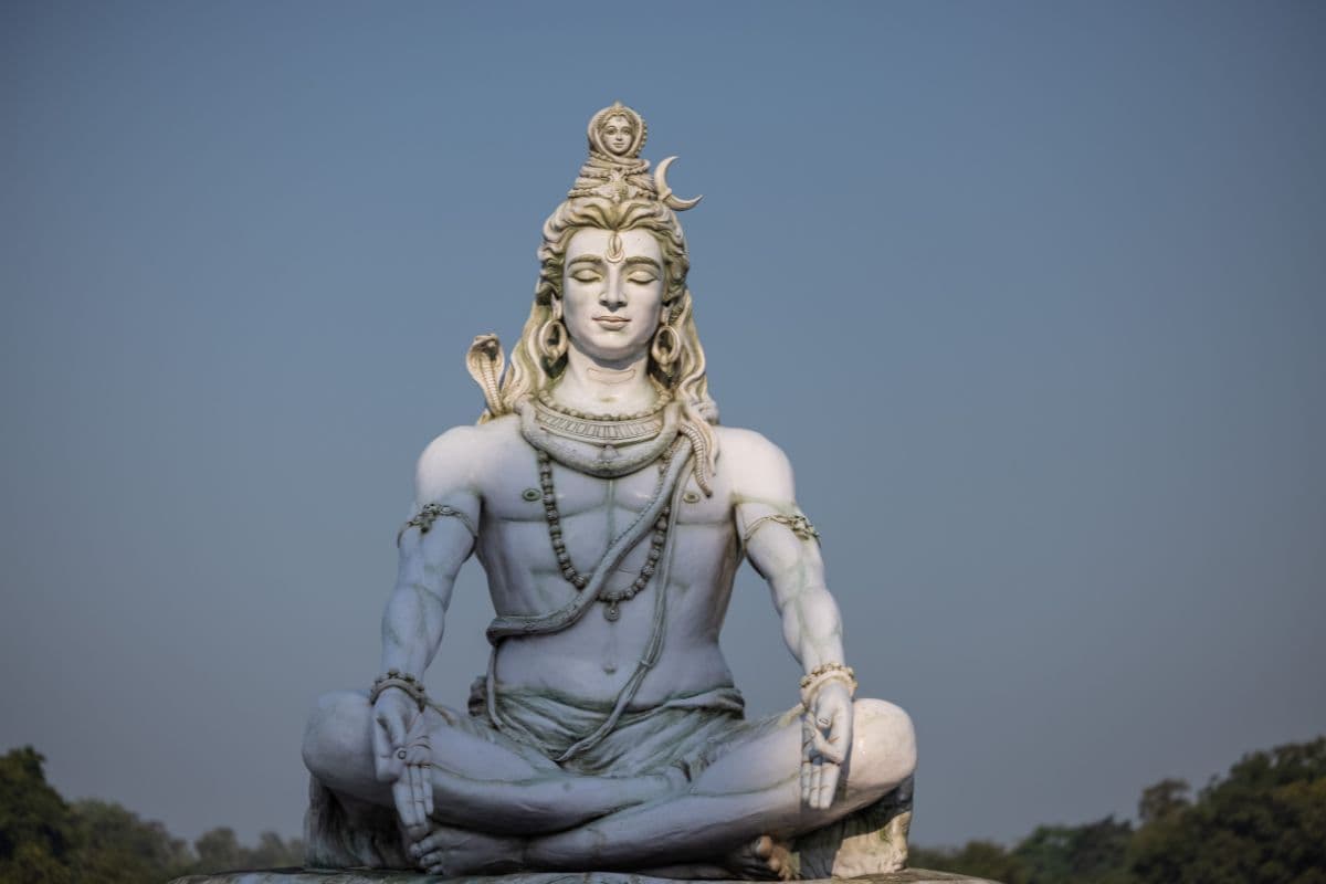 Bhagwan Shiva Murti Rishikesh Wallpaper pattern detail