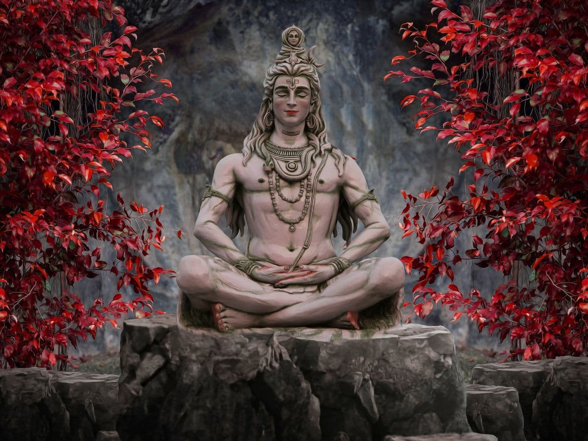 Mahadev 3D Wallpaper for Home Wall pattern detail