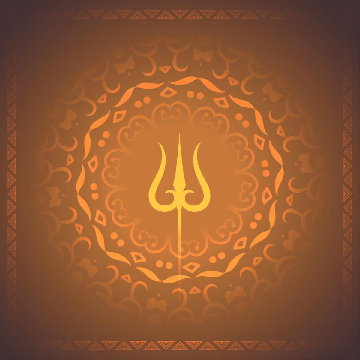 Shiva Trishul Wallpaper for Wall pattern detail