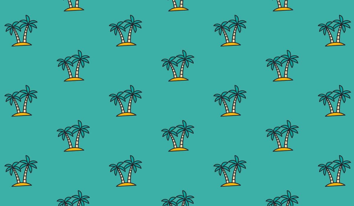 Palm Tree Seamless Pattern Wallpaper pattern detail