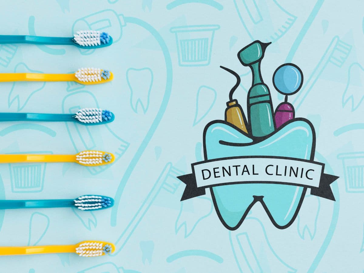 Dental Health Wall Visuals Wallpaper pattern detail