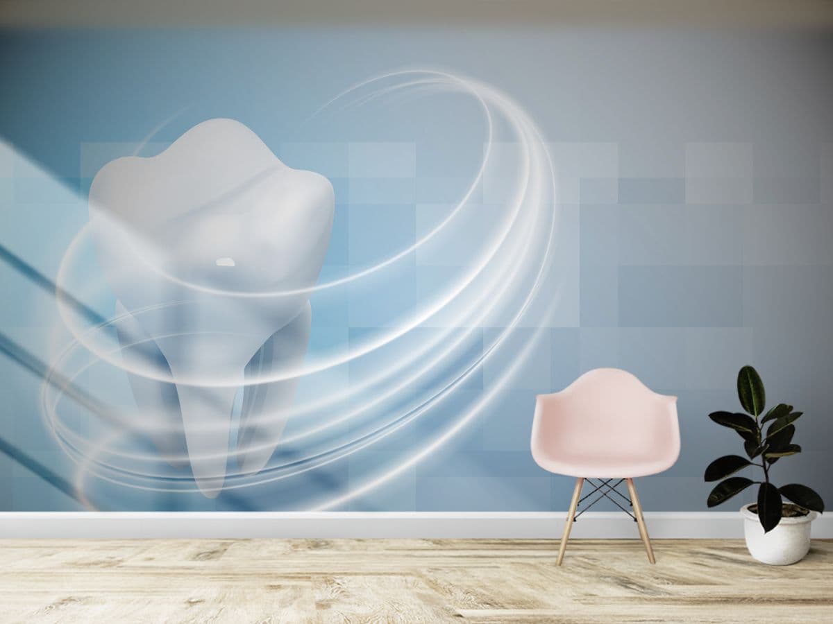 Dentist Smile Centre Wall Décor Wallpaper shown in a room