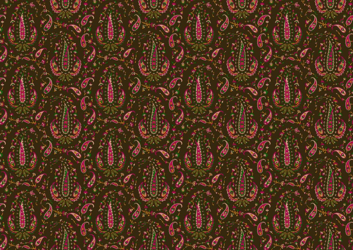 Retro Paisely Wallpaper for Wall pattern detail