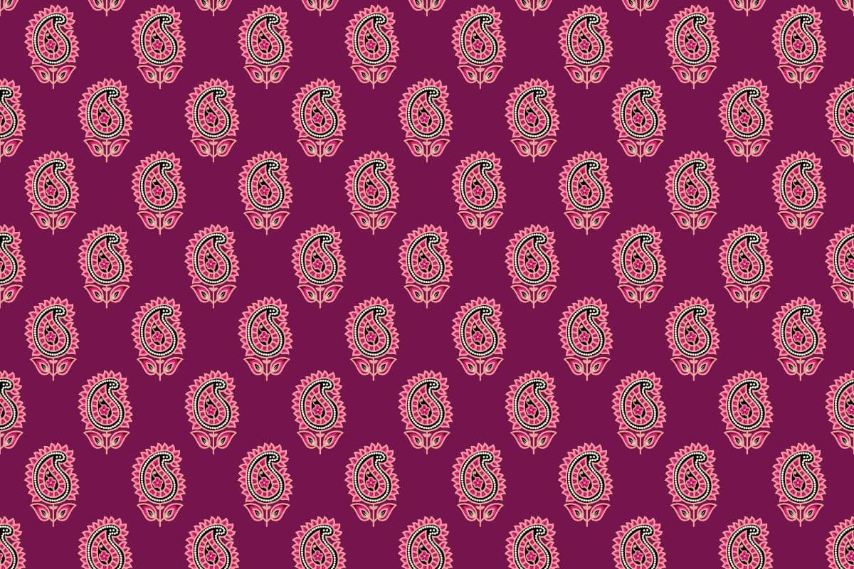 Vintage Paisely Pattern Wallpaper for Wall pattern detail