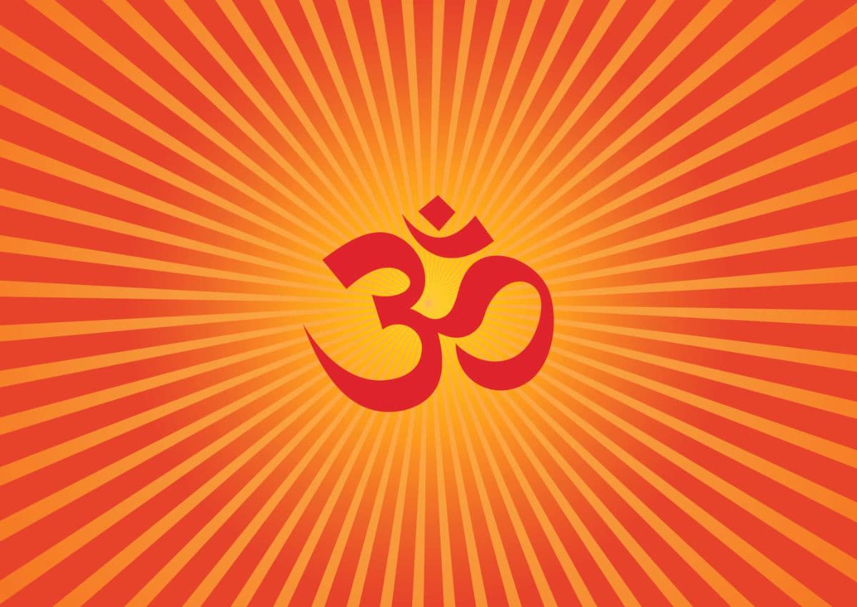 Om Wallpaper for Pooja Room, House and Temple Walls pattern detail