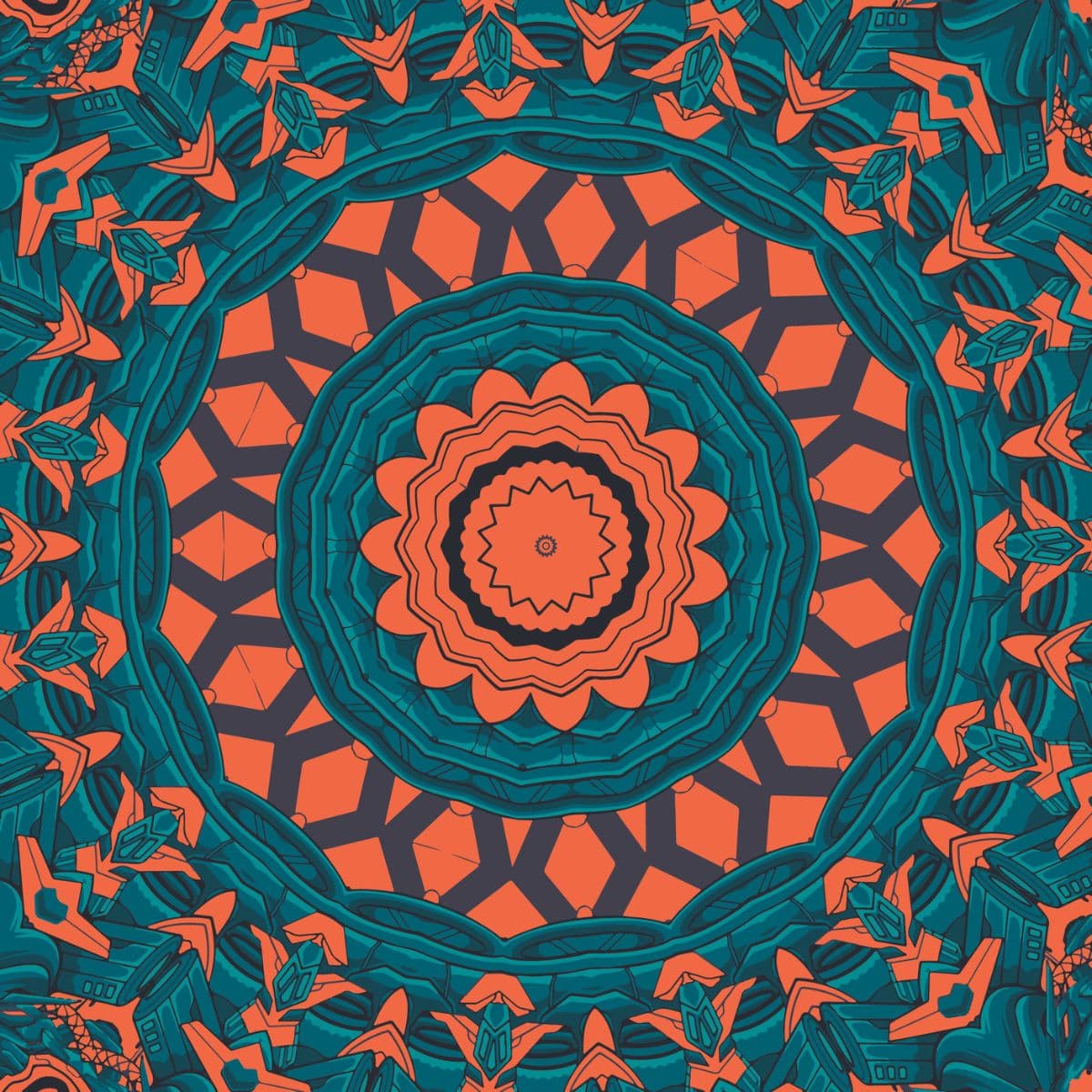Ethnic Boho Art Mandala Wallpaper for Wall pattern detail