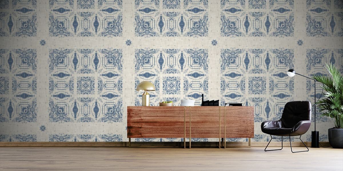Wallpaper luxury Living Room Premium Fabric Texture shown in a room