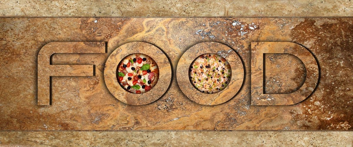 Food Text Design Wallpaper for Wall pattern detail