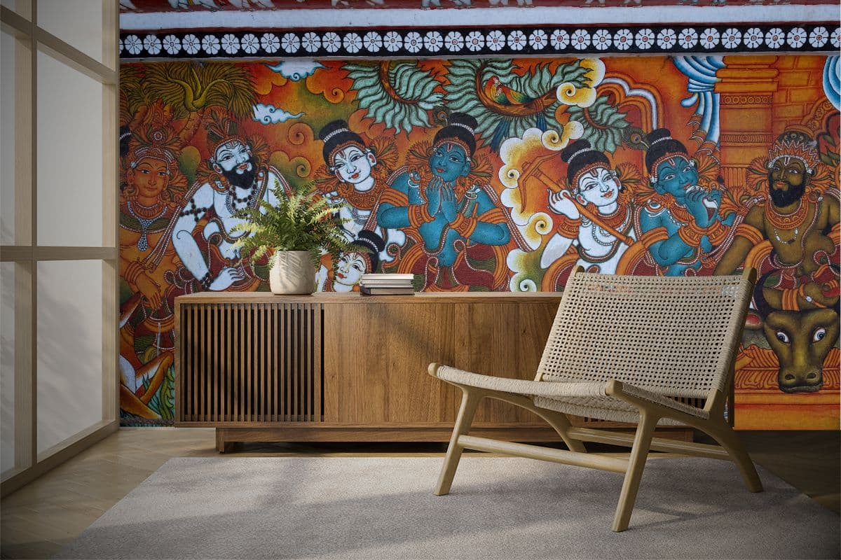 Artisan Essence Kerala Wallcovering shown in a room