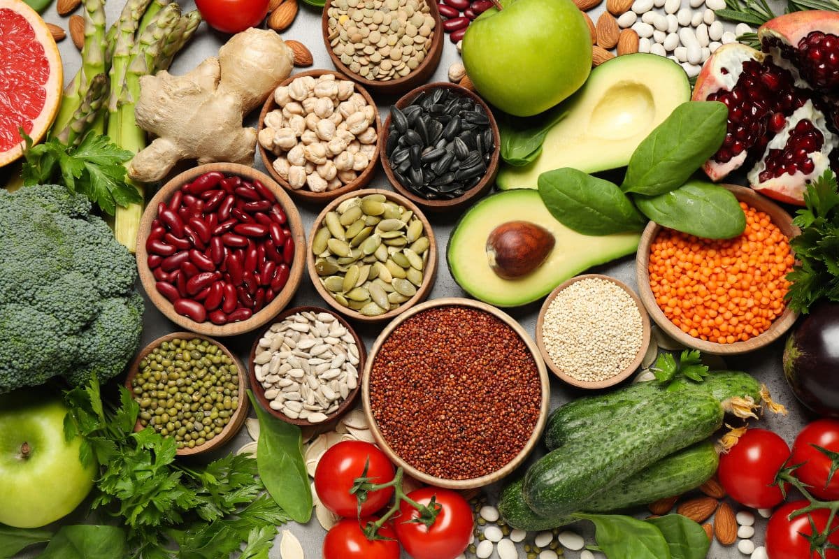 Vegetables, Seeds and Fruits Wallpaper for Wall pattern detail