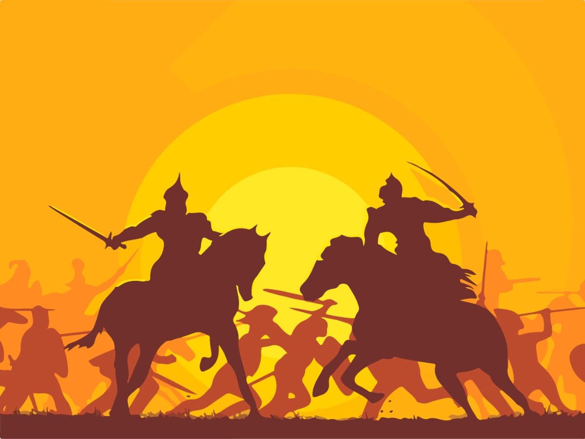 Royal Warriors Fight Wallpaper for Wall pattern detail
