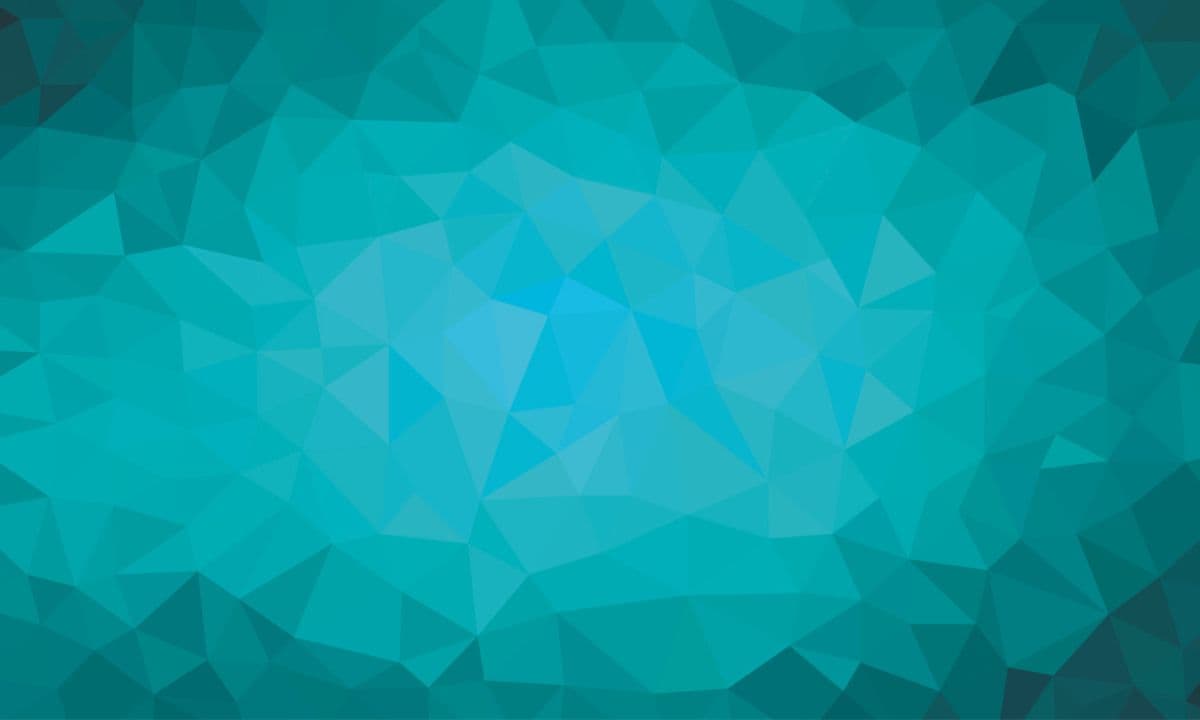 Teal Color Polygonal Shapes Wallpaper for Wall pattern detail
